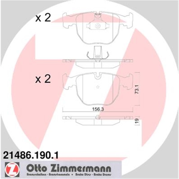Zimmermann Bremsen Bremsscheiben Bremsbeläge vorne hinten Bmw E39 530D