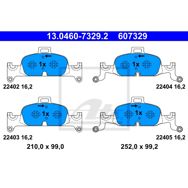 ATE Bremsscheiben Beläge Wk vorne für AUDI A4 Avant Allroad 2.0 Tdi Quattro