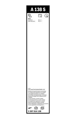 BOSCH Wischblattsatz A138S 3397014138