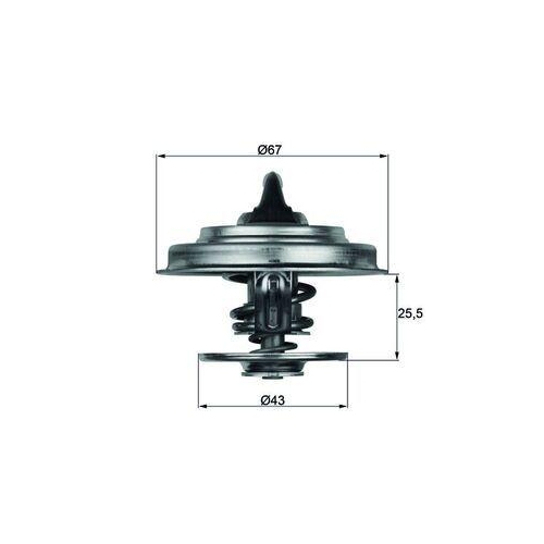 Mahle TX 18 87D Thermostat Kühlmittel für Jaguar Mercedes Benz Mercedes Benz