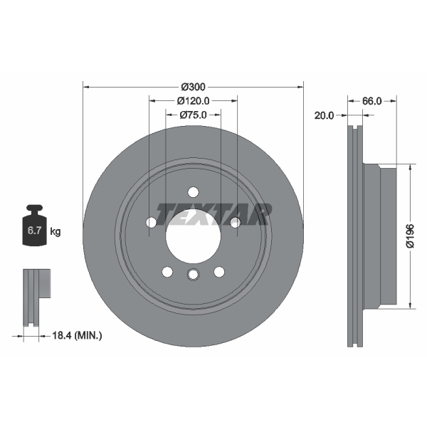 Textar Bremsscheiben Beläge hinten für BMW 3Er E90 E91 E93 Ab 04.2011