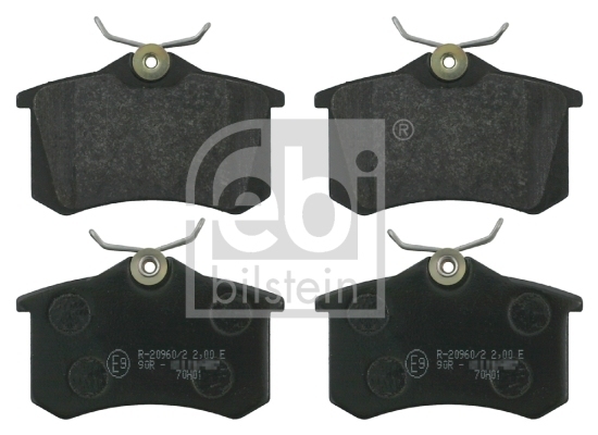 FEBI BREMSSCHEIBEN 245mm + BELÄGE HINTEN für AUDI A4 8E B6 B7 + SEAT EXEO 3R