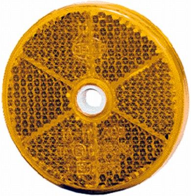 HELLA 8RA 002 014-251 Rückstrahler 60x60mm gelb für Mercedes Volvo John Deere
