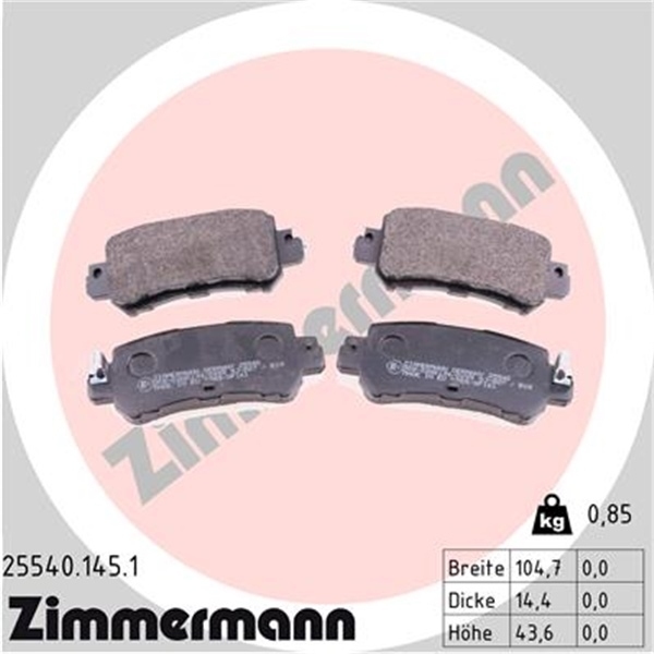 Zimmermann Bremsscheiben + Beläge vorne + hinten für MAZDA Cx-5 Ke Gh