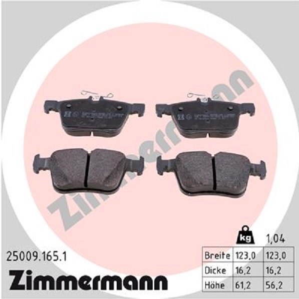 ZIMMERMANN BREMSSCHEIBEN + BELÄGE VORNE + HINTEN PASSAT B8 Variant (3G5, CB5)