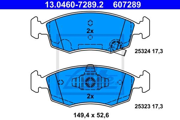 ATE Bremsen Bremsscheiben Beläge vorne für FIAT Panda 312 319