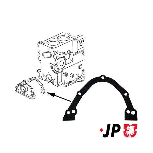 JP GROUP 1119100300 Dichtung Gehäusedeckel (Kurbelgehäuse) für Audi SEAT VW