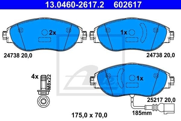ATE Bremsen Bremsscheiben Beläge vorne + hinten AUDI SEAT CUPRA VW