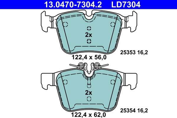 ATE BREMSSCHEIBEN + CERAMIC BELÄGE HINTEN für MERCEDES C-KL. W205 S205 A205 C205