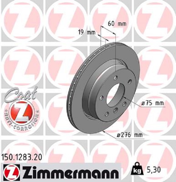 Zimmermann Bremse Bremsen Bremsscheiben Beläge Hinten für Bmw E36 E46
