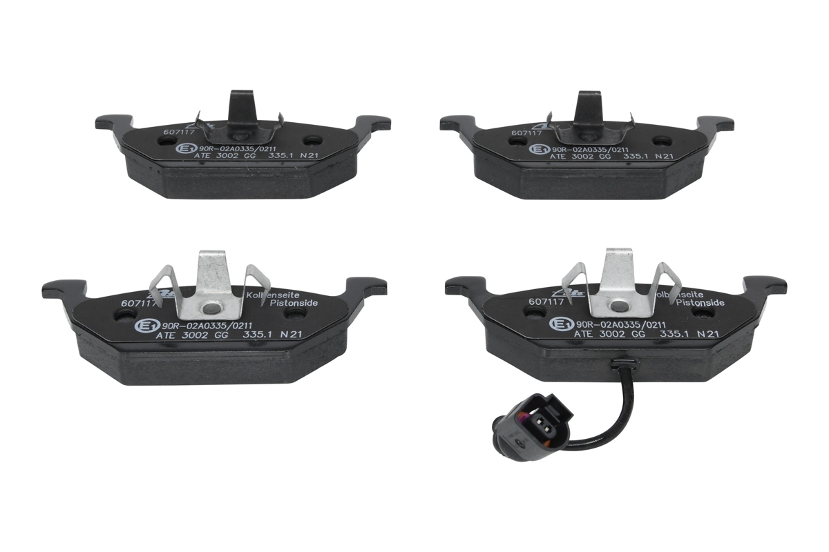 ATE BREMSSCHEIBEN + BELÄGE VORNE + HINTEN VW GOLF 4 1.4 1.6 + POLO 9N + AUDI A3