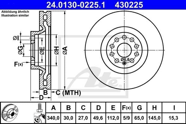 ATE Bremsen Bremsscheiben Beläge vorne + hinten AUDI SEAT CUPRA VW