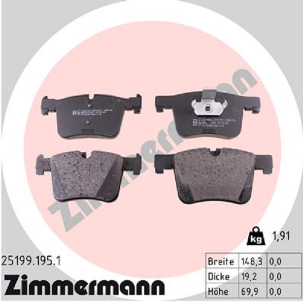 Zimmermann Sport Bremsscheiben + Beläge V+H für BMW 3Er F30 F31 4Er F32 F33 F36