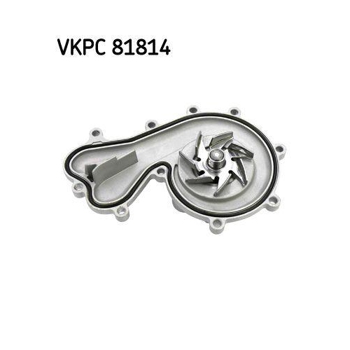 Skf VKPC 81814 Wasserpumpe Motorkühlung für Audi Porsche Seat Skoda VW