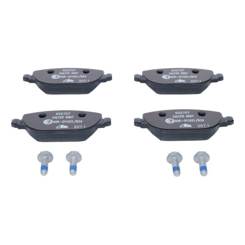 Ate 13.0460-2707.2 Bremsbelagsatz Scheibenbremse Hinterachse für Fiat