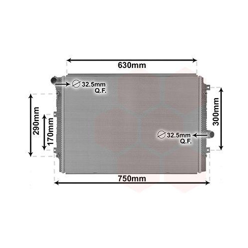 Van Wezel 58012713 Kühler Motorkühlung für Skoda VW