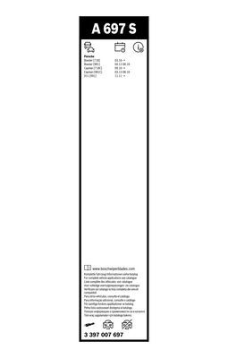 BOSCH Wischblattsatz A697S 3397007697