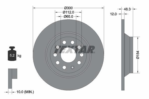 Textar Bremsscheiben Beläge Bremsenset hinten Für VW Passat B8 Variant (3G5, CB5)
