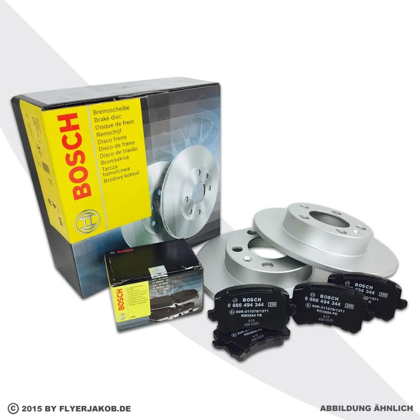 BOSCH BREMSSCHEIBEN BREMSEN HINTEN für VW GOLF 4 IV 1J1 1.8 T