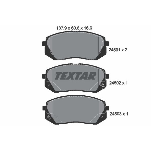 Textar Bremsscheiben + Beläge vorne Hyundai I40 17/18 Zoll