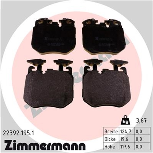 Zimmermann Bremsscheiben Beläge vorne Bmw X7 3.0Dx