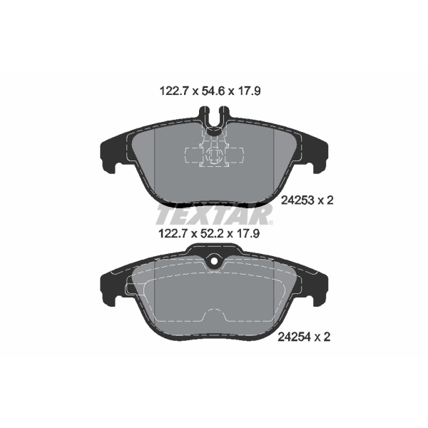 Textar Bremsscheiben + Beläge + hinten für MERCEDES C-Klasse W204 S204