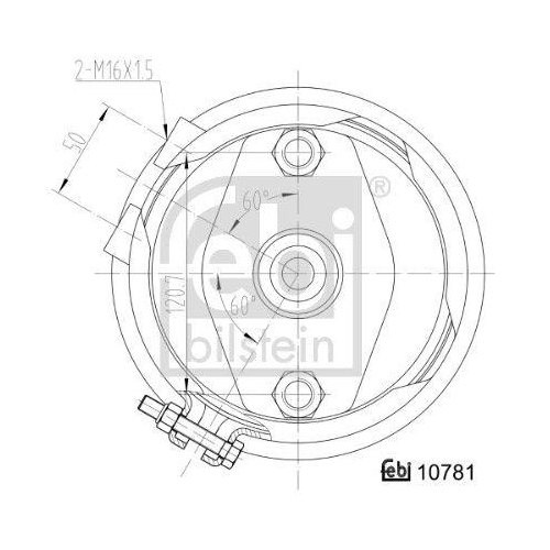 Febi Bilstein 107481 Membranbremszylinder für Kögel Bpw Krone Schmitz Cargobull