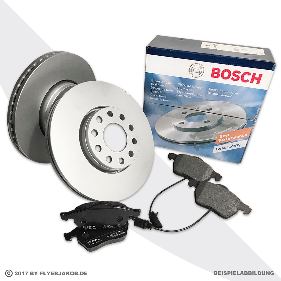 BOSCH BREMSSCHEIBEN+BELÄGE VORNE VW GOLF 6 JETTA 3 4 PASSAT TOURAN