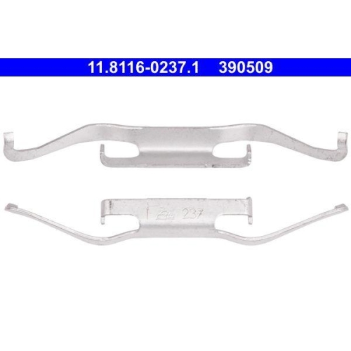 Ate 11.8116-0237.1 Feder Bremssattel Vorderachse für Citroën Fiat Opel Peugeot