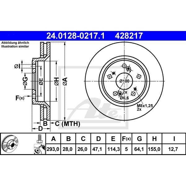 ATE Bremsscheiben Beläge vorne hinten Für Honda Cr-V Iii-Iv