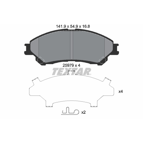 Textar Bremsscheiben Ø 280Mm Beläge Für Suzuki Sx4 S-Cross Vitara Ly vorne