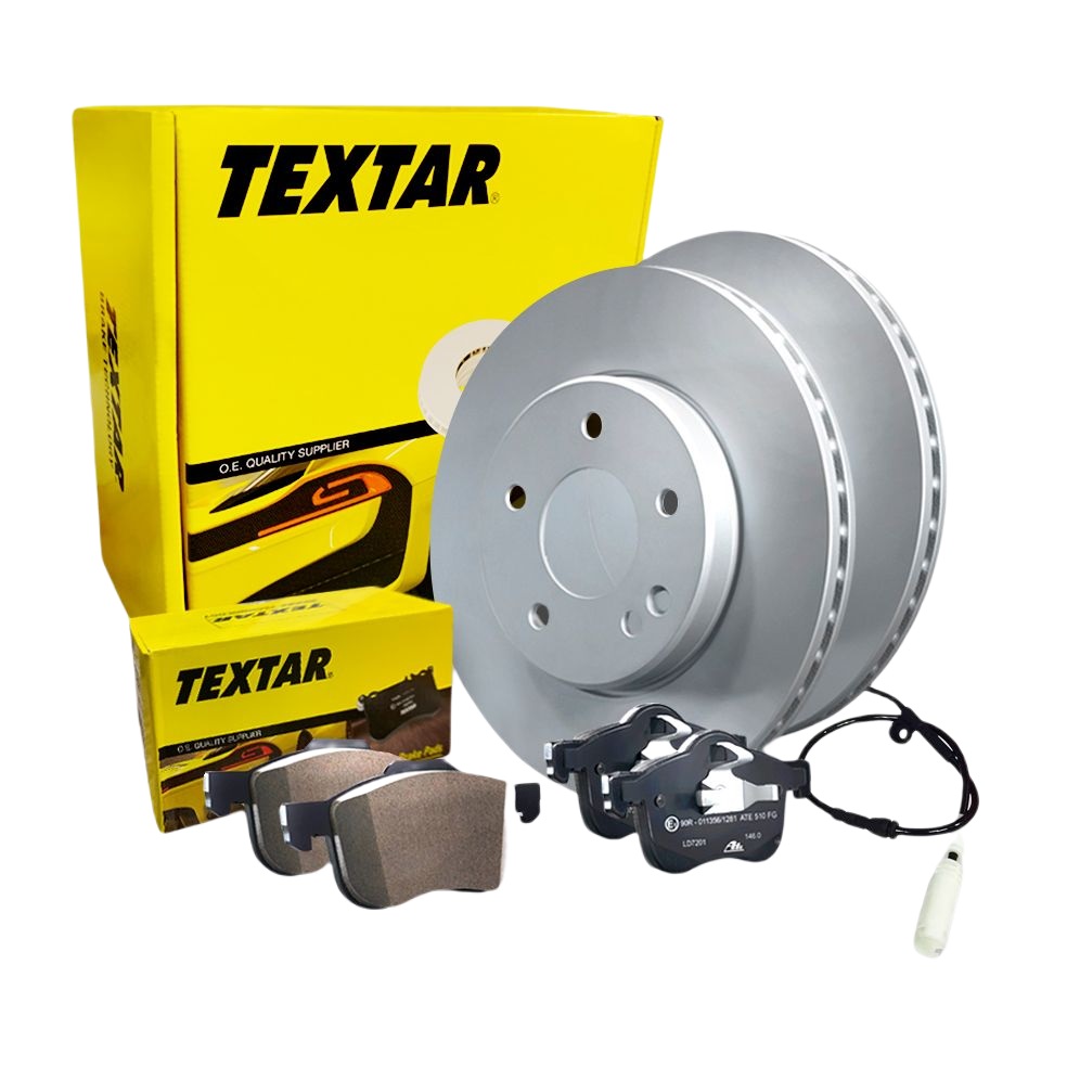 TEXTAR BREMSSCHEIBEN + BELÄGE HINTEN für MERCEDES E-KLASSE W211 S211 + CLS C219