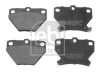Febi Bilstein 116306 Bremsbelagsatz Scheibenbremse Hinterachse für Toyota