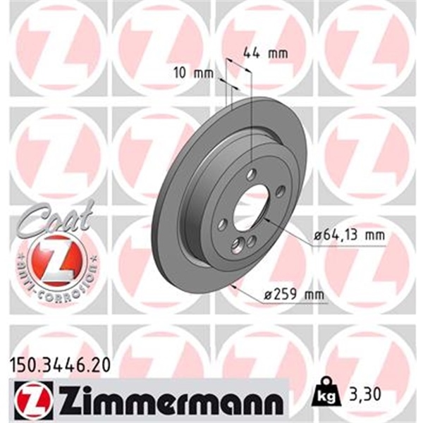 Zimmermann Bremsscheiben Beläge für MINI R50 R53 R52 One/D Cooper/S vorne hinten