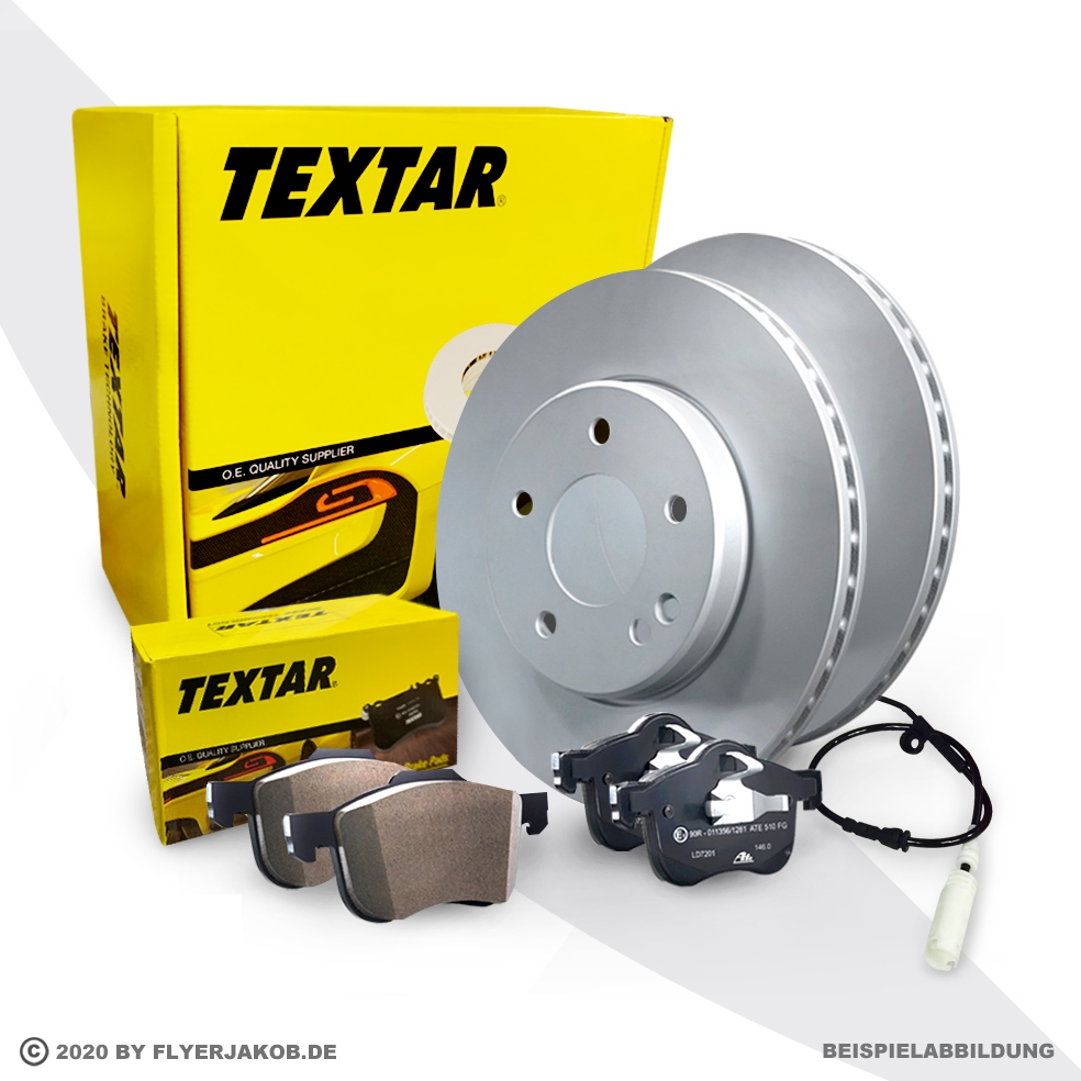 Textar BREMSSCHEIBEN 312mm + BELÄGE VORNE VW GOLF 5 6 PASSAT 3C TOURAN SCIROCCO CC