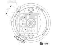 Febi Bilstein 107481 Membranbremszylinder für Kögel Bpw Krone Schmitz Cargobull