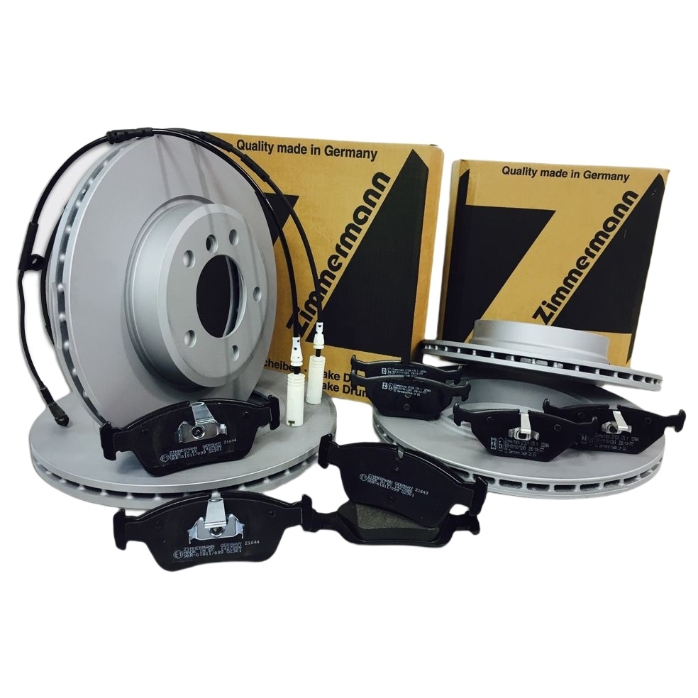 BMW X5 E53 ZIMMERMANN BREMSEN KIT VORNE HINTEN WARNKONTAKTE