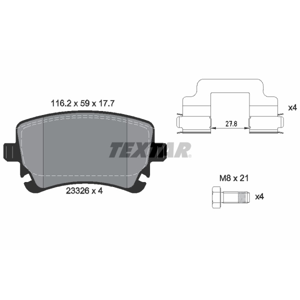 Textar Bremsscheiben Beläge vorne hinten für AUDI A4 B6 B7 S4 Quattro