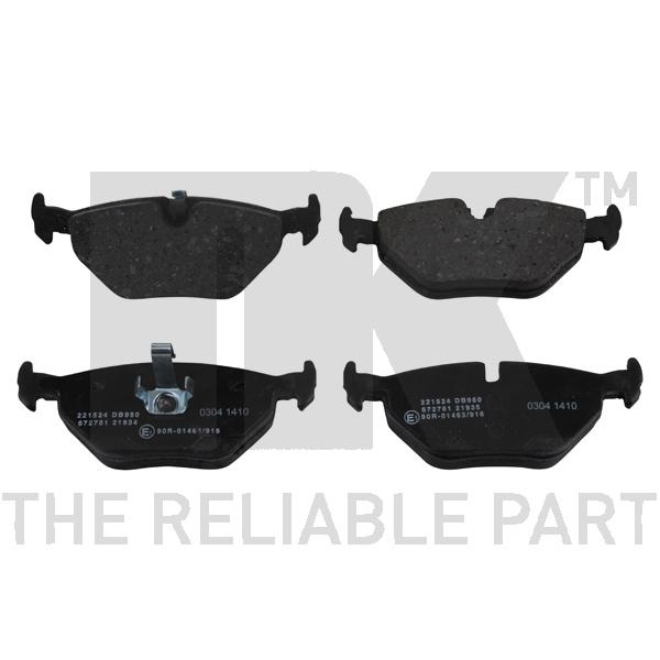 NK Bremsscheiben + Beläge + Wk hinten für BMW Z4 E85 Roadster + E86 Coupe