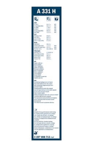 BOSCH AEROTWIN SCHEIBENWISCHER VORNE + HINTEN für VW PASSAT B8 KOMBI OCTAVIA 4