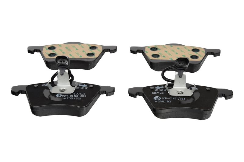 ATE 13.0460-7123.2 Bremsbeläge für VW 7D0698151A inkl. Warnkontakt 156x79x19mm