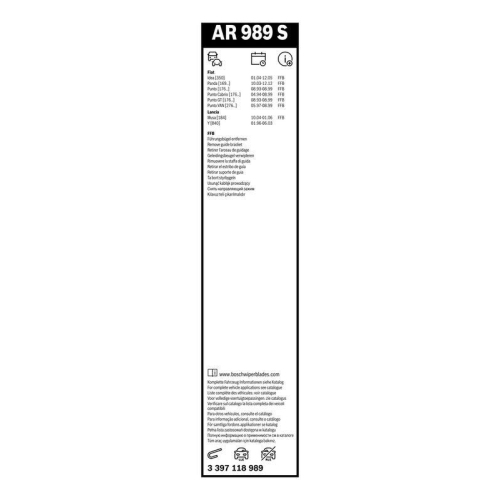 Bosch 3 397 118 989 Wischblatt Vorne