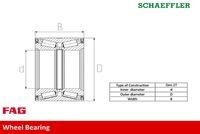 Schaeffler Fag 713 6301 80 Radlagersatz Vorderachse für Renault Dacia