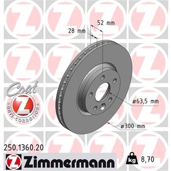 Zimmermann Bremsscheiben + Beläge vorne + hinten für FORD Galaxy + S-Max Wa6
