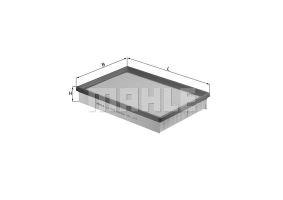 MAHLE/KNECHT Luftfiltereinsatz LX 1572  