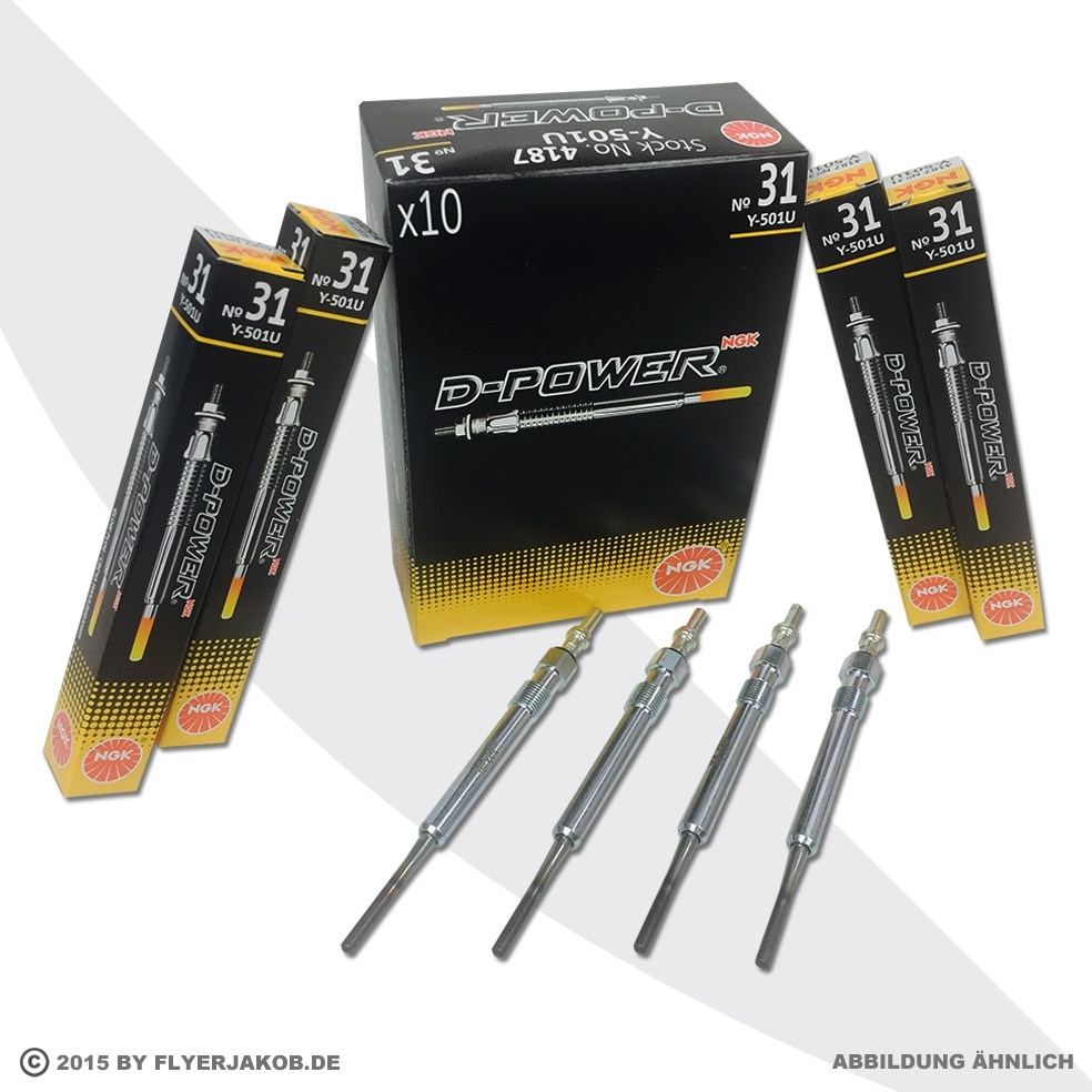 4x NGK GLÜHKERZE D-POWER No.55 CZ304 AUDI A3 8P A4 8E A6 4F VW GOLF 5 PASSAT 3C