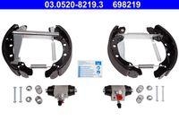 Ate 03.0520-8219.3 Bremsbackensatz Hinterachse