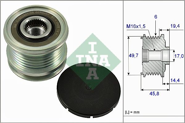 Original INA Generatorfreilauf 535 0168 10