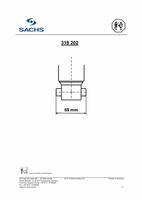Sachs 318 202 Stoßdämpfer Hinterachse für Seat Skoda VW Audi