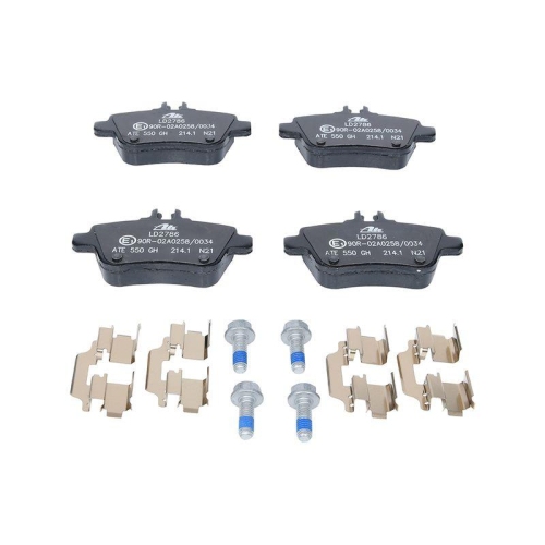 Ate 13.0470-2786.2 Bremsbelagsatz Scheibenbremse Hinterachse für Mercedes Benz